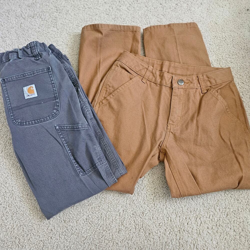 Carhartt Boys' Canvas Dungaree Jeans Set 10